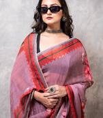 Pure viscose organza digital print saree