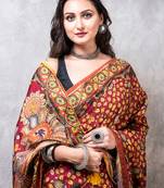 Pure dola silk saree digital print