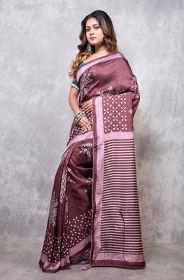 Pure dola silk saree digital print 2