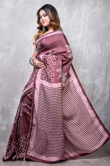 Pure dola silk saree digital print