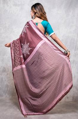 Pure dola silk saree digital print 4