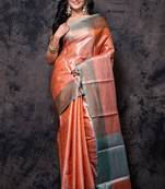 Brocket silk vanarasi saree