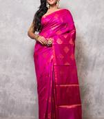 Brocket silk vanarasi saree