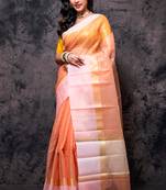 Tissue check, kora, tissue saree