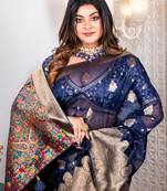 Organza heavy zari saree