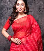 Organza heavy zari saree