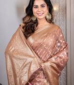 Organza heavy zari saree