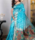 Organza heavy zari saree