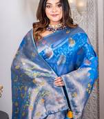 Organza heavy zari saree