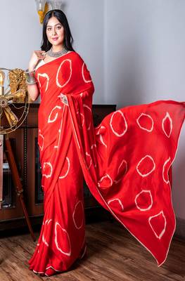 Chiffon Saree (Tie & Dye) 4