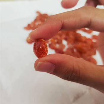 Natural Sunstone at Wholesale Rate 7.25 Ratti 6.89 Carat Oval Shape संग सितारा Loose Gemstone Astrologers Jewellers 1 Pc 4