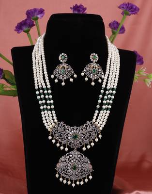 Real Natural Hyderabadi pearls Set 1
