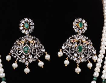 Real Natural Hyderabadi pearls Set 3