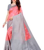 Beautiful PINK Kanjivaram Silk Saree With Zari Weaving