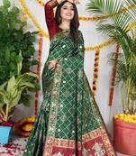GREEN BANDHANI PATOLA SAREE 
