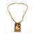 BRIJ HAAT Wooden Hanuman ji Locket with Wood Kanthi Mala (Wood mala)