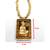 BRIJ HAAT Wooden Hanuman ji Locket with Wood Kanthi Mala (Wood mala)