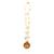 BRIJ HAAT Wooden Hanuman ji Locket round with Wood Kanthi Mala (Wood mala)