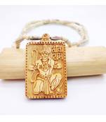 BRIJ HAAT Wooden Hanuman ji Locket With Tulsi Kanthi Mala (Tulsi mala)