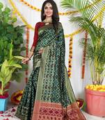 GREEN BANDHANI PATOLA SAREE 