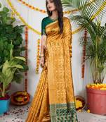 YELLOW BANDHANI PATOLA SAREE 