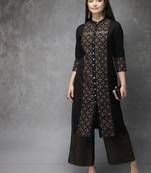 Women's Gold And Pigment Printed Rayon Kurta Set (MAK60BUTTI)