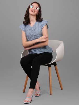 Women's Hip Length Silk Casual Hip Length Top (MAT4PATTI) 1