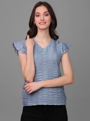 Women's Hip Length Silk Casual Hip Length Top (MAT4PATTI) 4