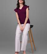Women's Hip Length Silk Casual Hip Length Top (MAT4PATTI)