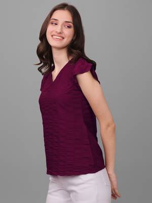 Women's Hip Length Silk Casual Hip Length Top (MAT4PATTI) 3
