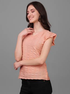 Women's Hip Length Silk Casual Hip Length Top (MAT4PATTI) 3