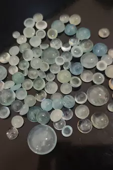 Natural Aquamarine at Wholesale Rate Fine Quality 2.25 Ratti 2.04 Carat Round Shape Beruj Loose Gemstone 1 Pcs