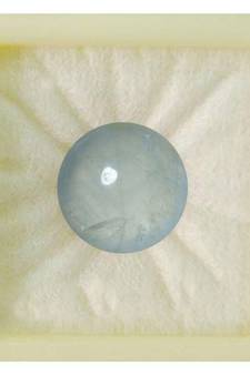 Natural Aquamarine at Wholesale Rate Fine Quality 4.25 Ratti 3.86 Carat Round Shape Beruj Loose Gemstone 1 Pcs