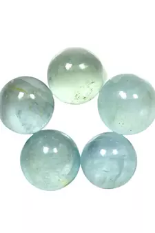 Natural Aquamarine at Wholesale Rate Fine Quality 4.25 Ratti 3.86 Carat Round Shape Beruj Loose Gemstone 1 Pcs