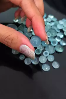 Natural Aquamarine at Wholesale Rate Fine Quality 6.25 Ratti 5.68 Carat Round Shape Beruj Loose Gemstone 1 Pcs
