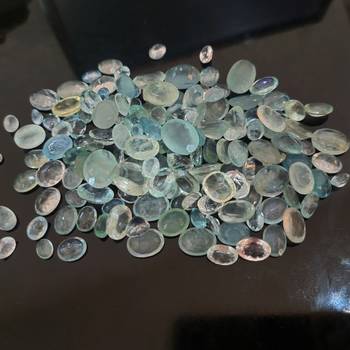Natural Aquamarine at Wholesale Rate Fine Quality 1.25 Ratti 1.13 Carat Faceted Oval Shape Beruj Loose Gemstone 1 Pcs 3