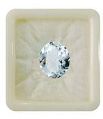 Natural Aquamarine at Wholesale Rate Fine Quality 3.25 Ratti 2.95 Carat Faceted Oval Shape Beruj Loose Gemstone 1 Pcs