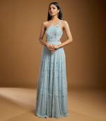 Alexia Blue Net Gown