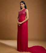 Blanche Pink Georgette Gown