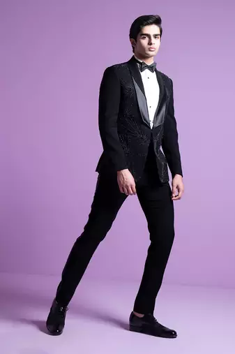 Black Moonbeam Tuxedo Set