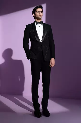 Black Moonbeam Tuxedo Set