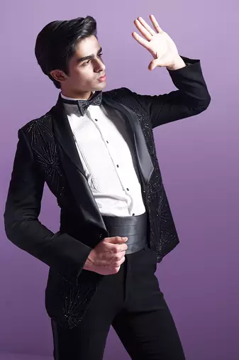 Black Moonbeam Tuxedo Set