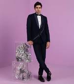 Navy Falling Star Tuxedo Set