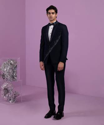 Navy Falling Star Tuxedo Set 2
