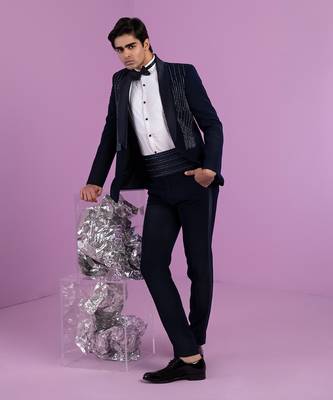 Navy Cosmic Tuxedo Set 3