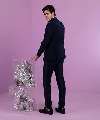 Navy Cosmic Tuxedo Set 4