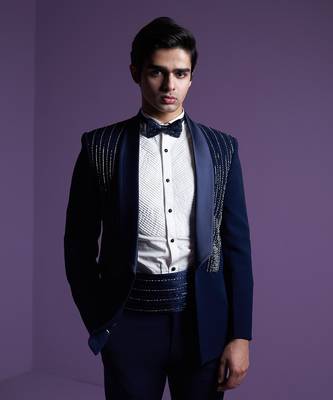 Navy Cosmic Tuxedo Set 5