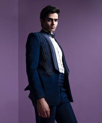 Navy Cosmic Tuxedo Set 6