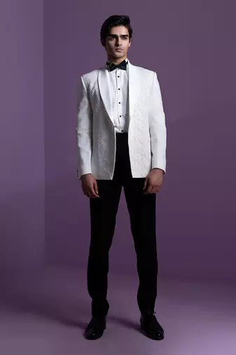 White Spotlight Tuxedo Set