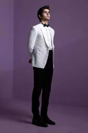 White Spotlight Tuxedo Set